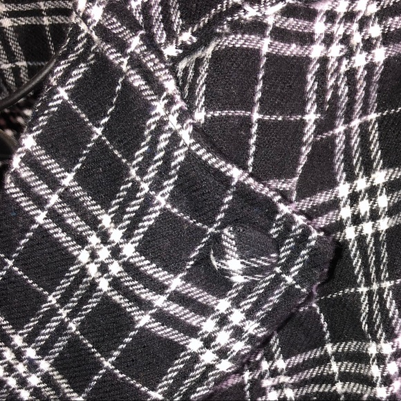Plaid black and white coat/blazer - Picture 2 of 6